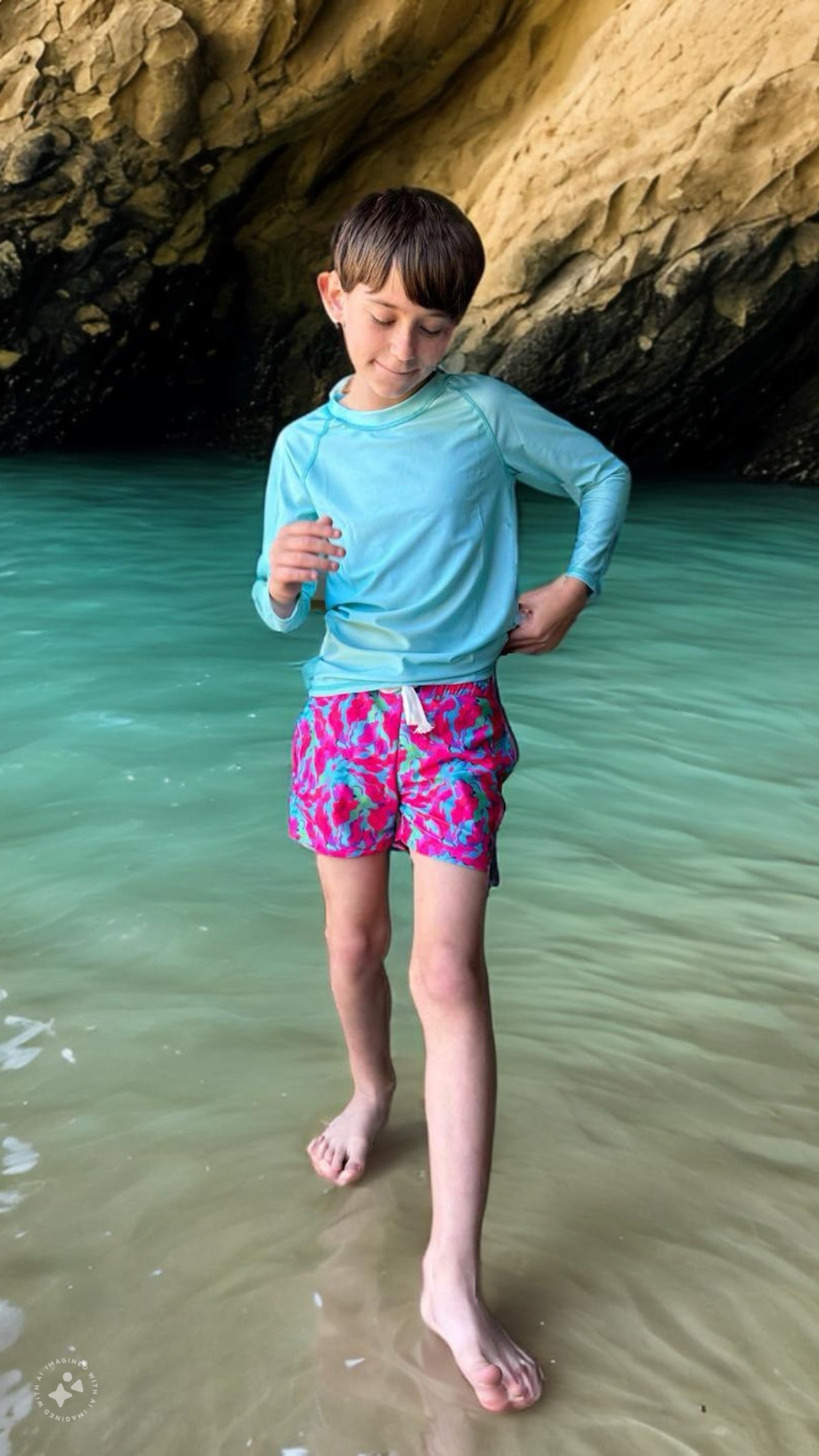 Boys Rashguard colorful swim set