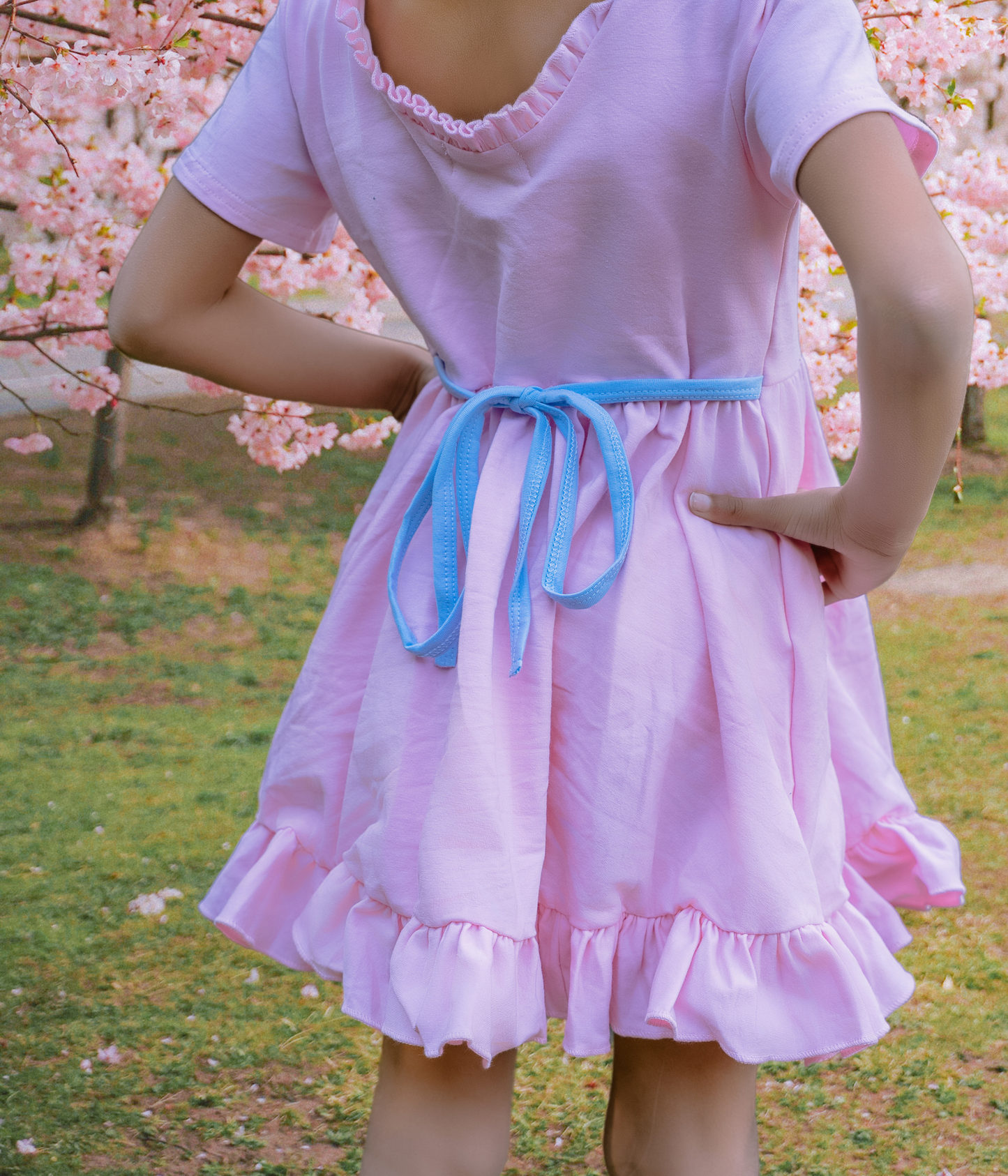 Spring Pastel Colored Twirl Dress