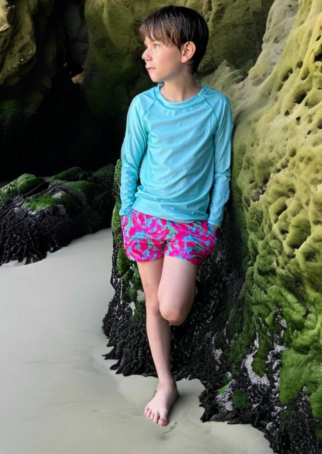 Boys Rashguard colorful swim set