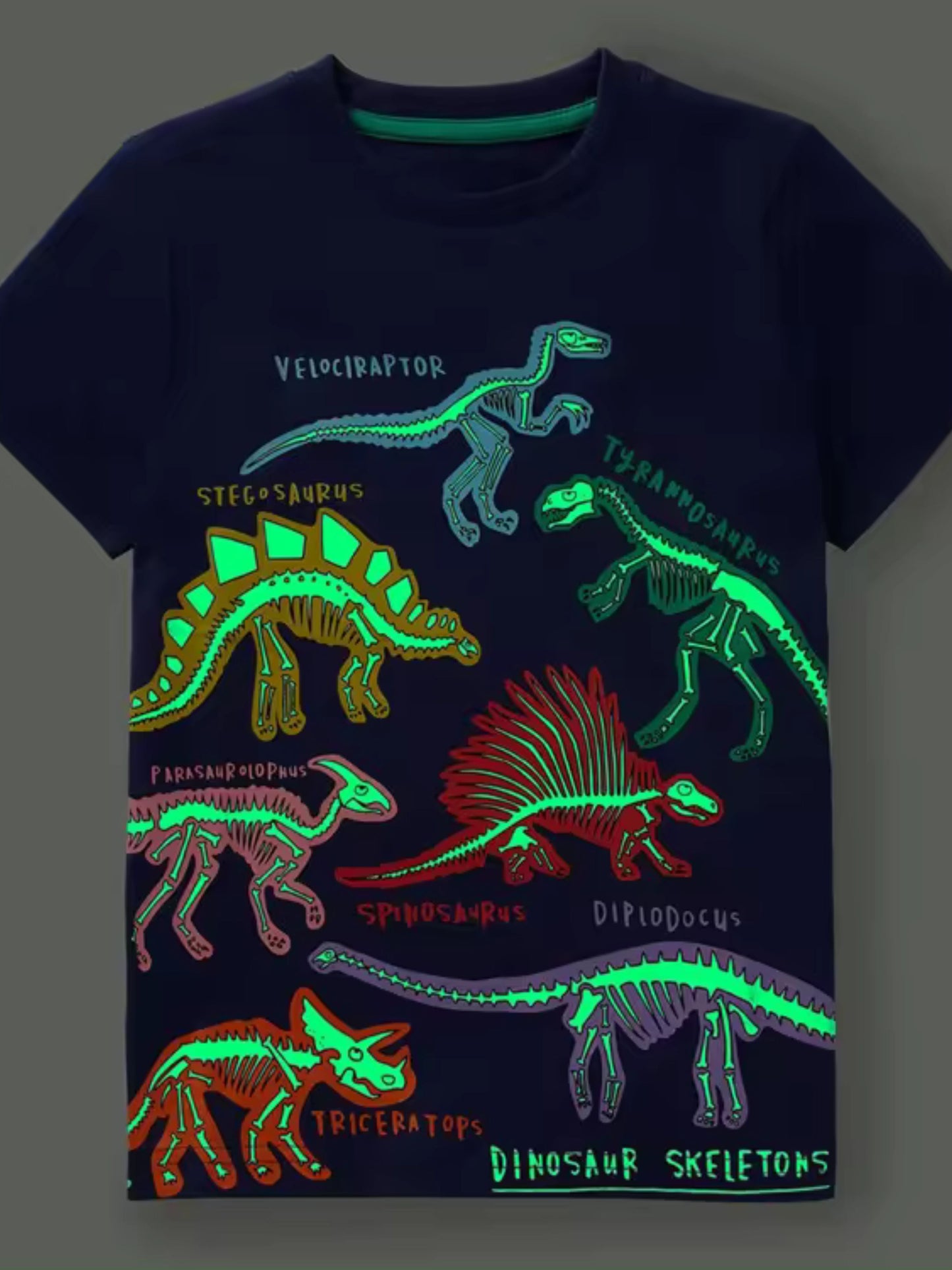 'Glow in the dark' dinosaur tshirt