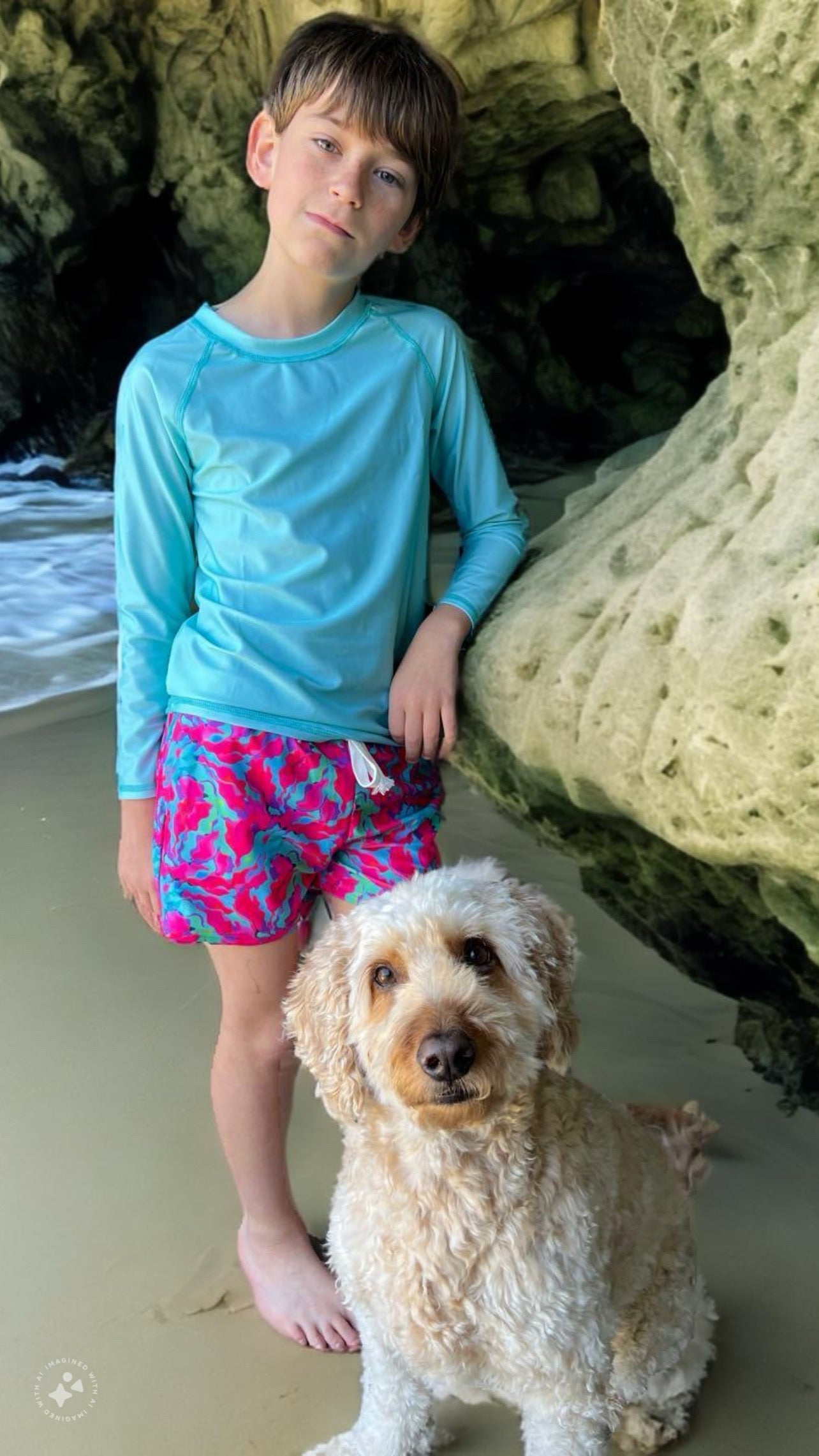 Boys Rashguard colorful swim set