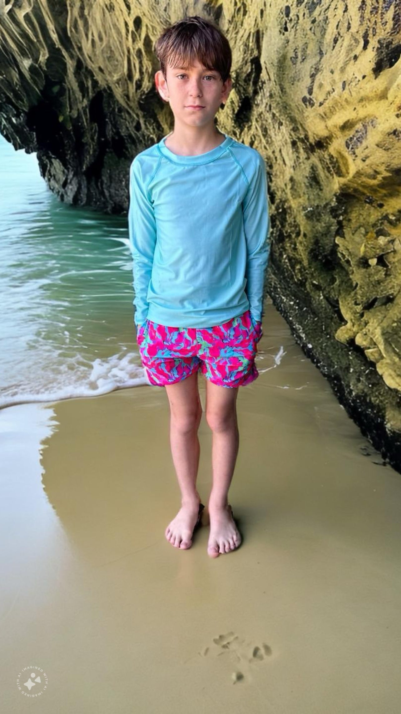 Boys Rashguard colorful swim set