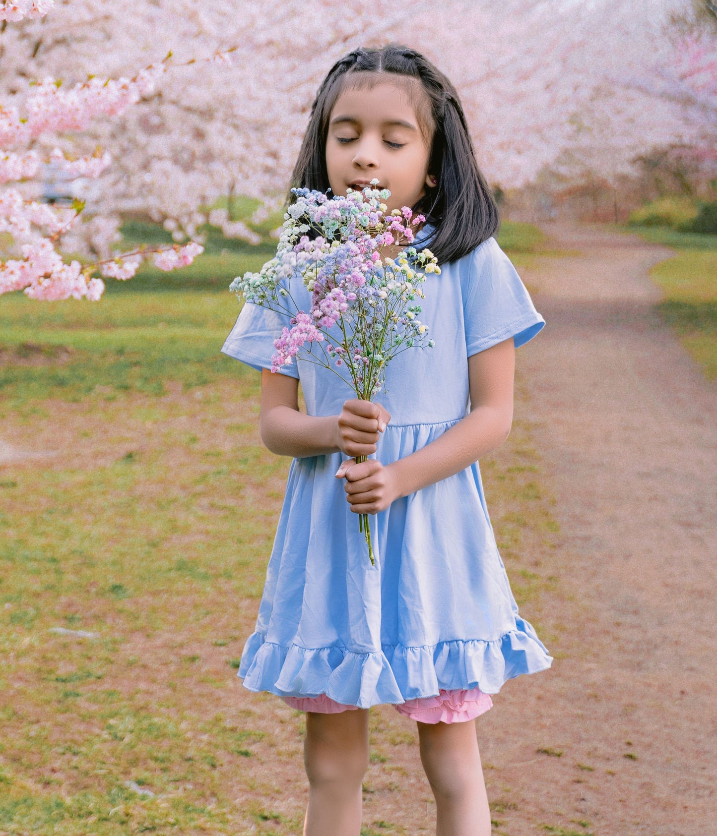 Spring Pastel Colored Twirl Dress