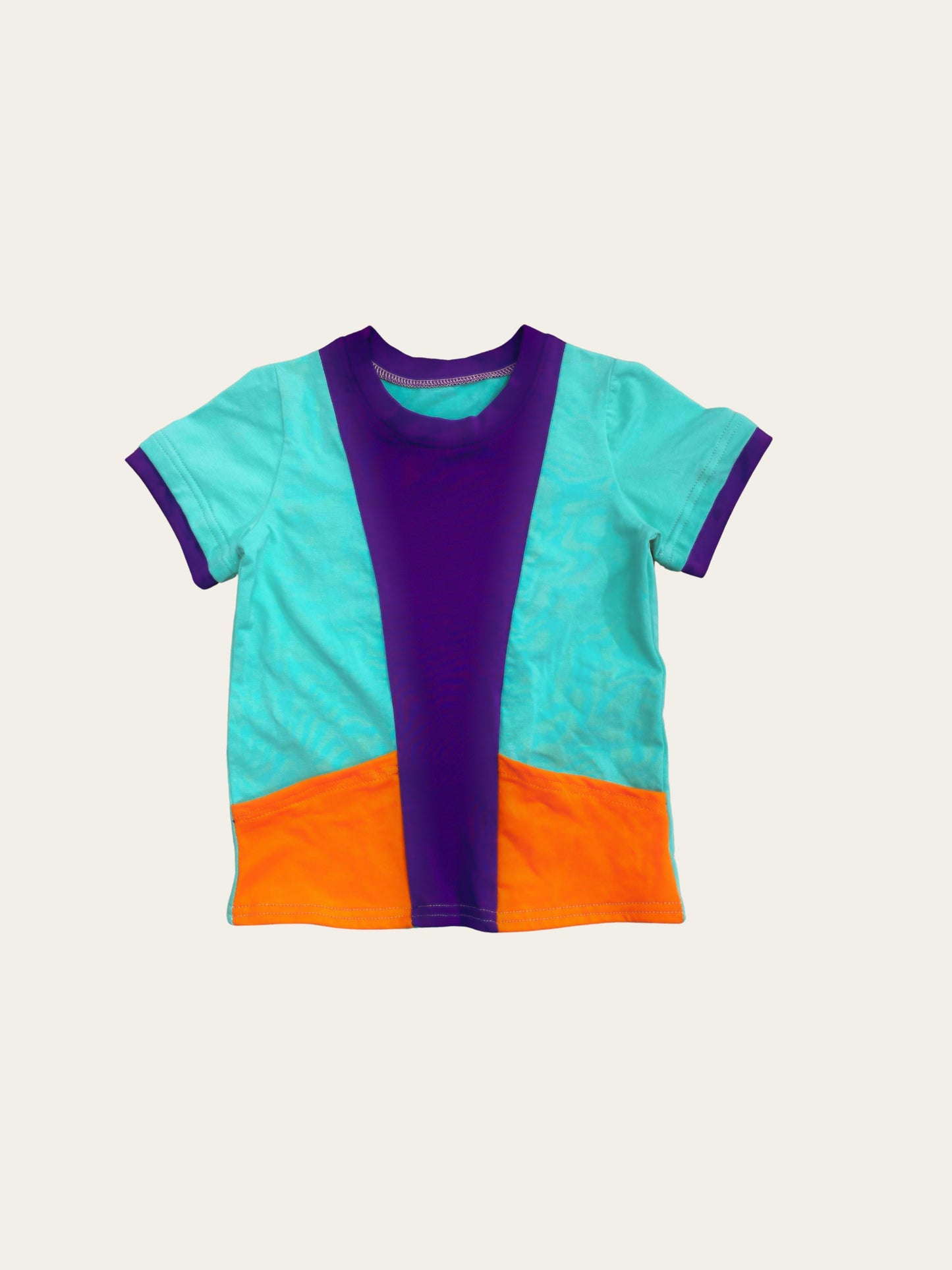 Faux Sea blue jacket with with pockets tshirt