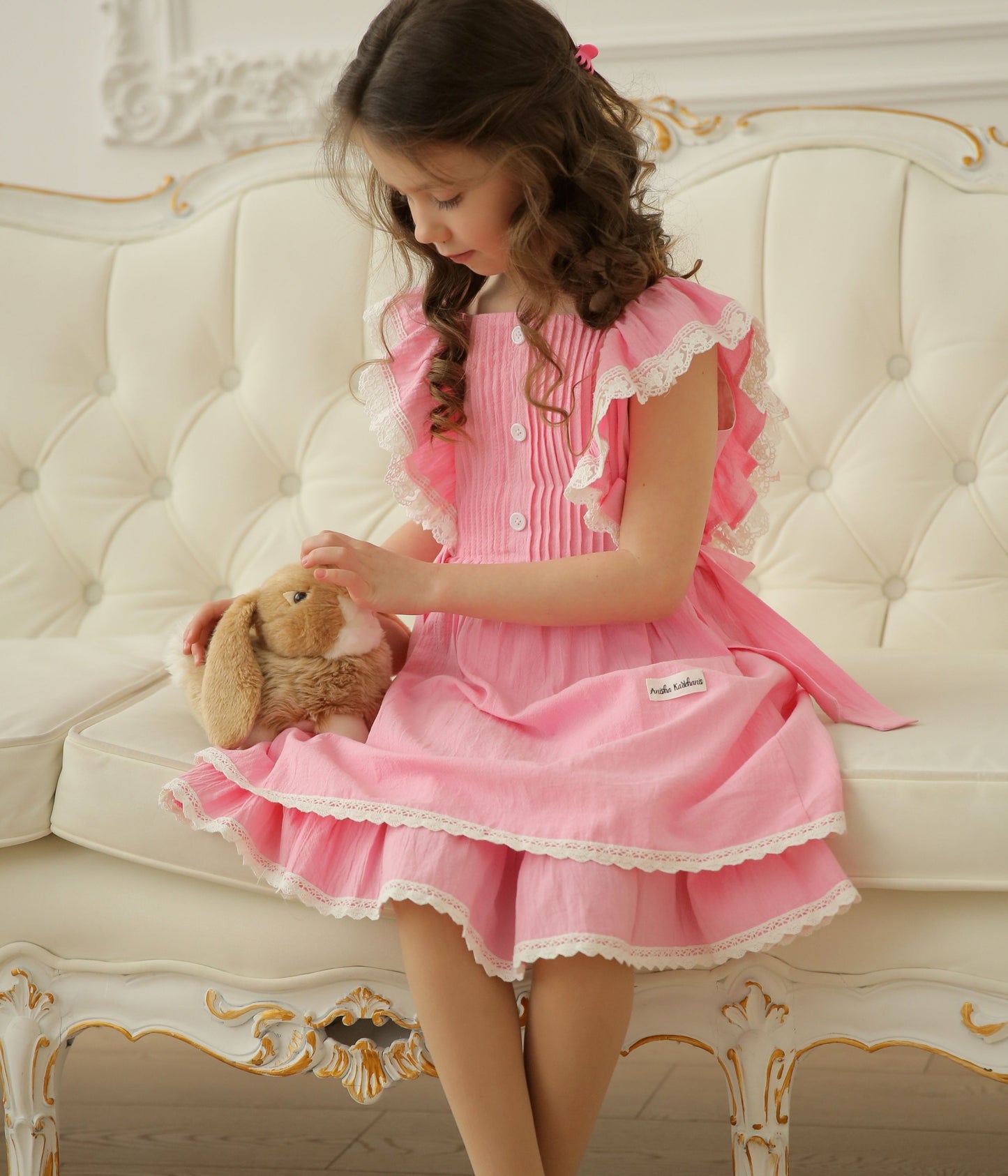 Pastel Pink Easter Alice Dress