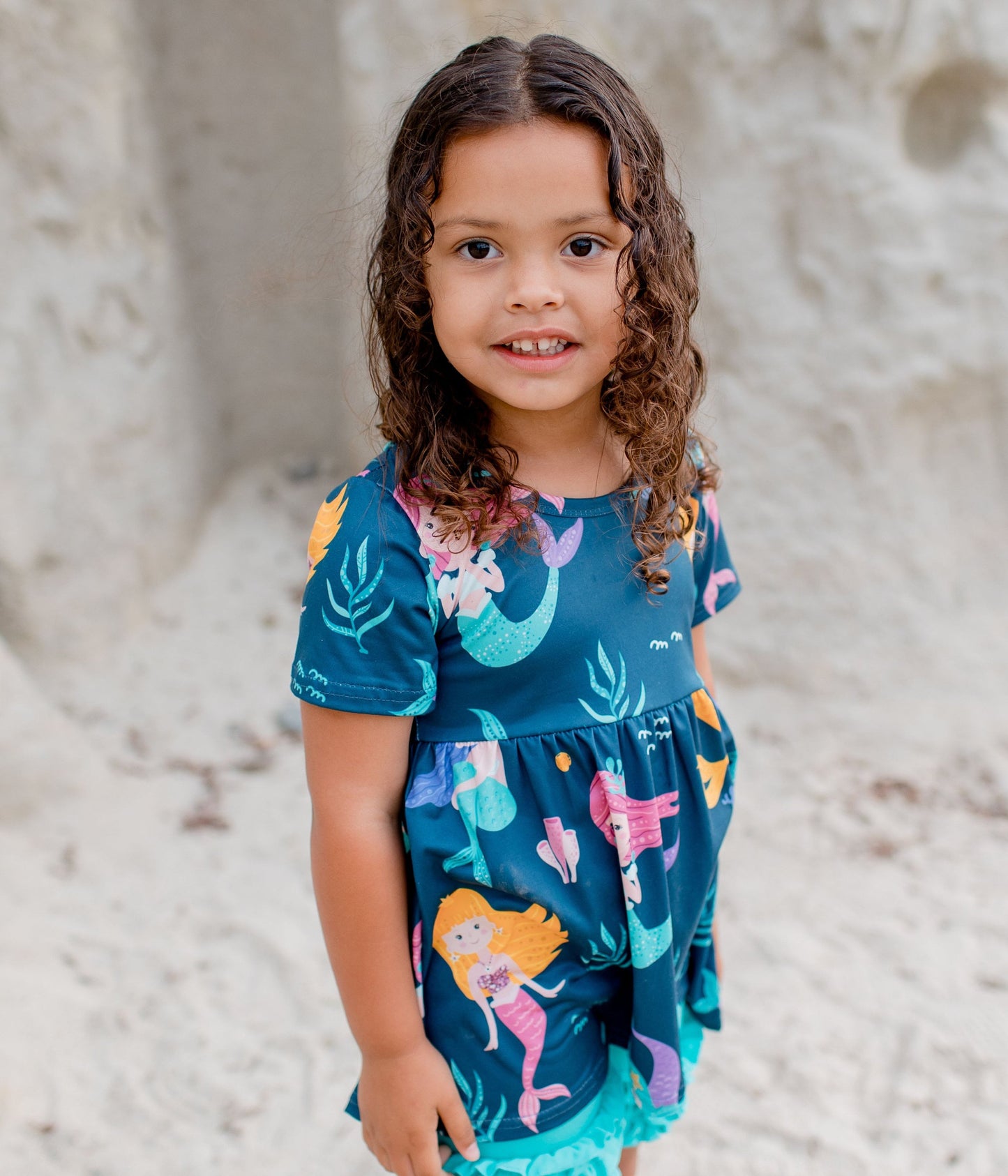 MERMAID TODDLER TUNIC summer outfit for girls