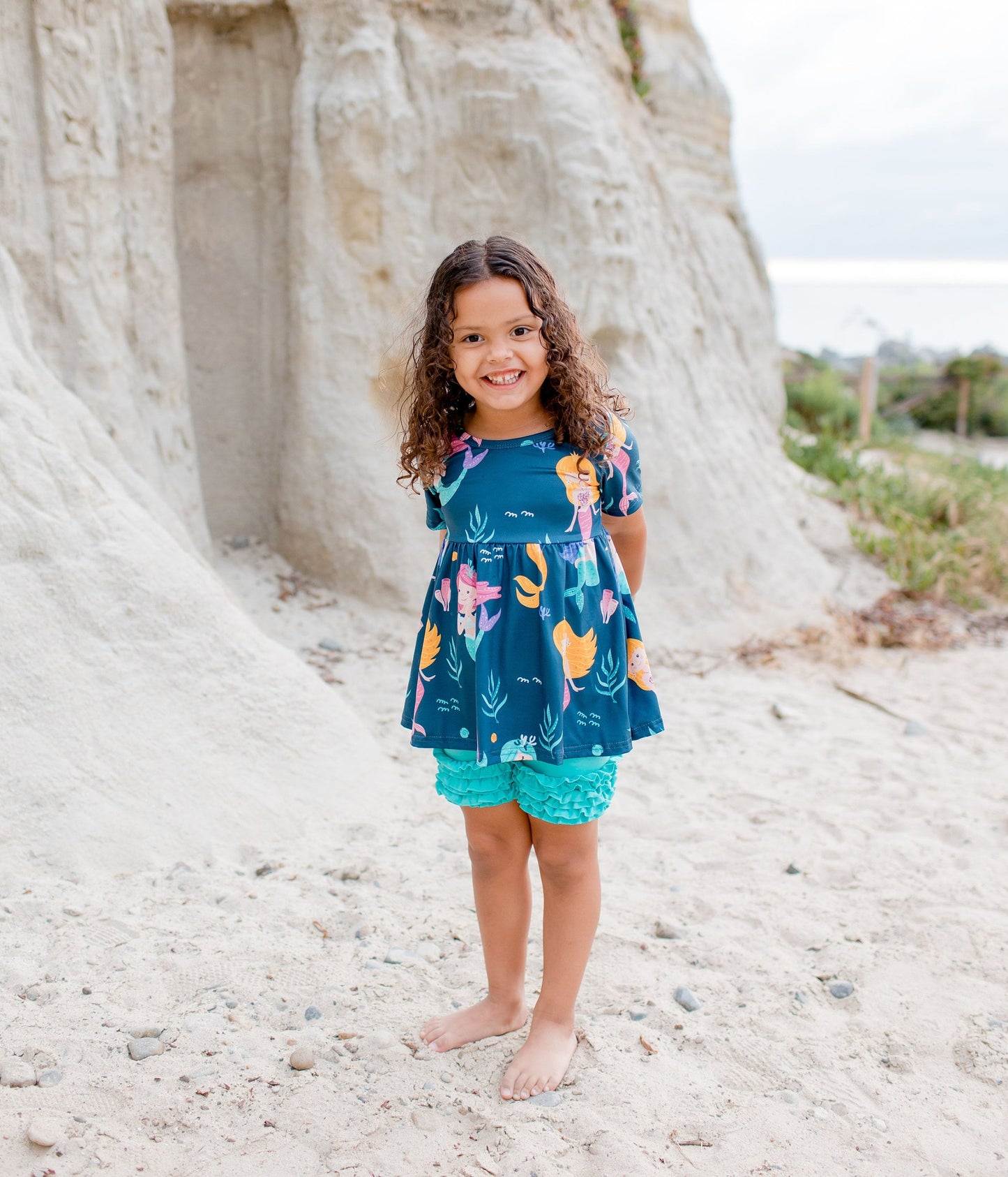 MERMAID TODDLER TUNIC summer outfit for girls