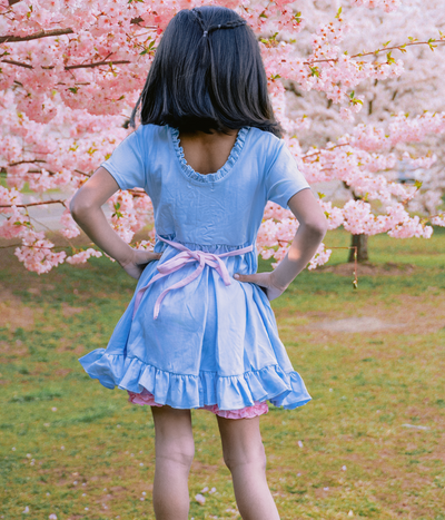 Spring Pastel Colored Twirl Dress