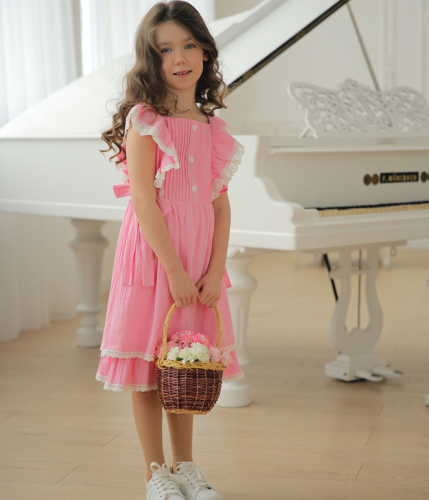 Pastel Pink Summer Dress Farmhouse Collection