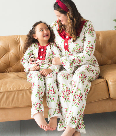 Christmas floral pajamas