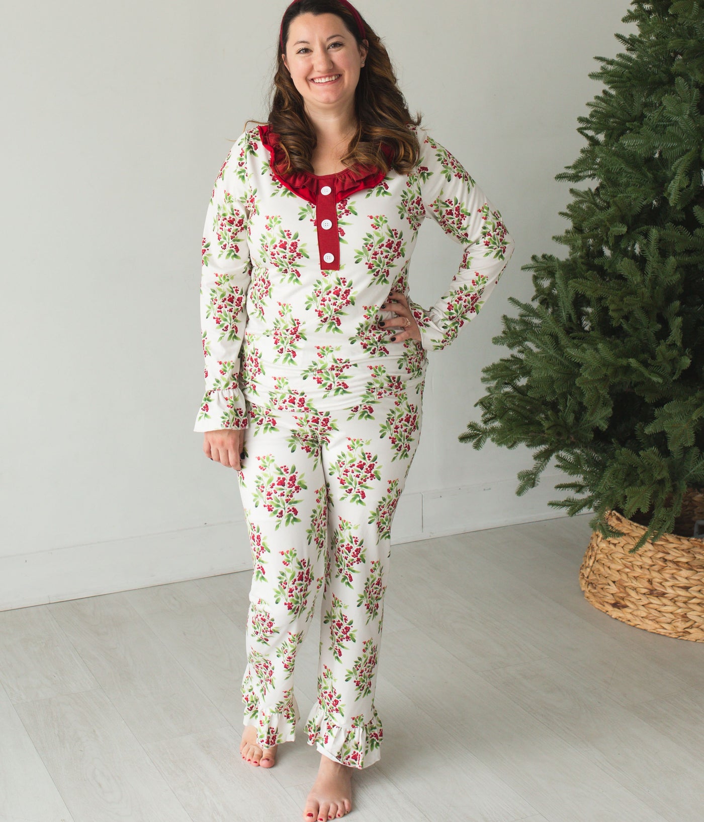 Christmas floral pajamas