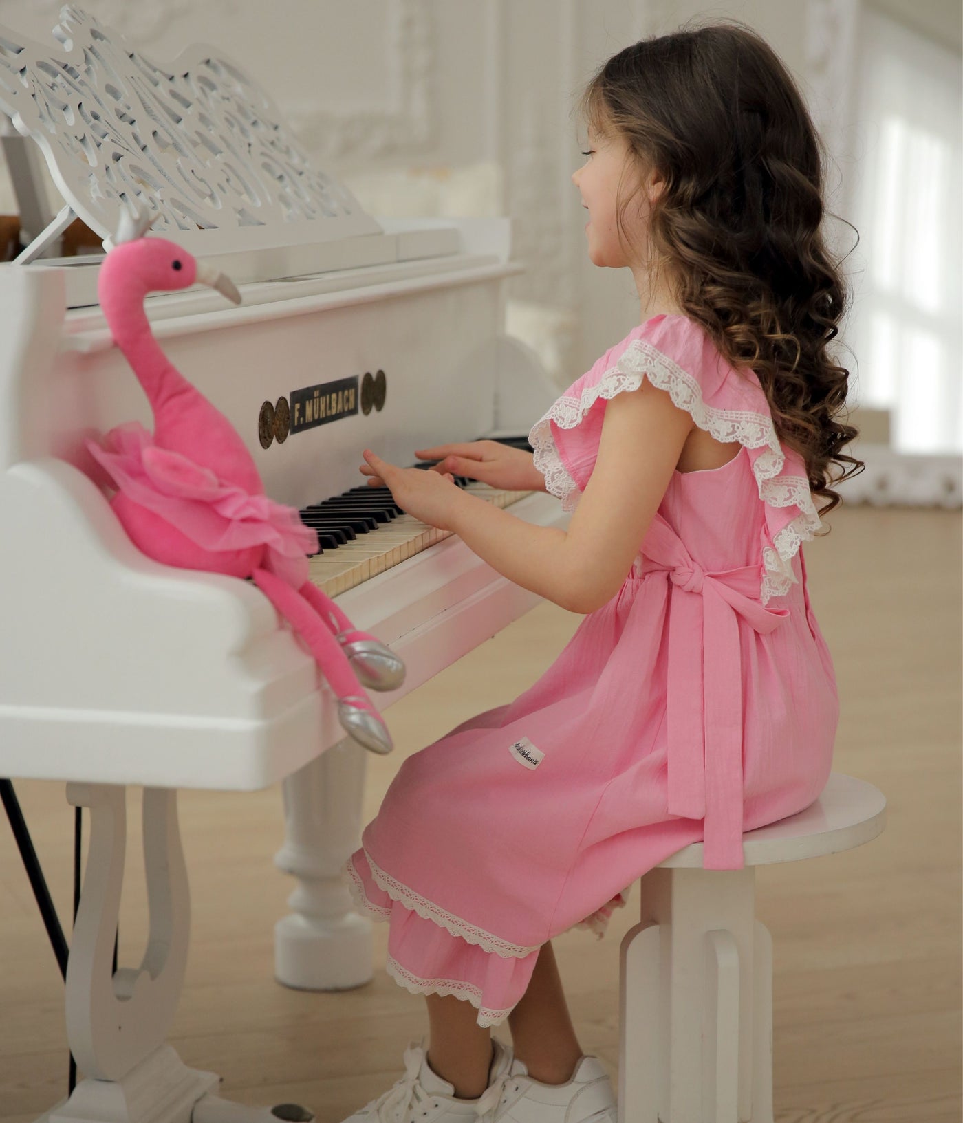 Pastel Pink Summer Dress Farmhouse Collection